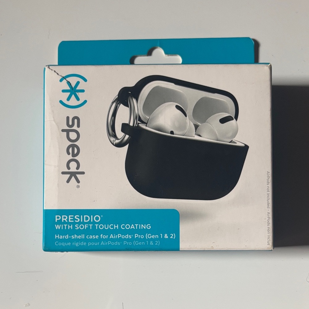 Speck Presidio Black Case for AirPods Pro Gen 1 & 2 (NEW)